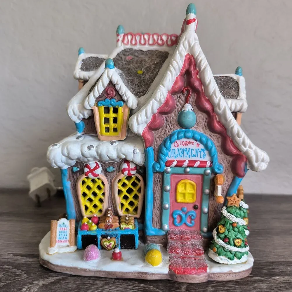 2005 LEMAX SUGAR 'N SPICE GINGERS ORNAMENTS WORKS AND LIGHTS UP - Picture 2 of 16